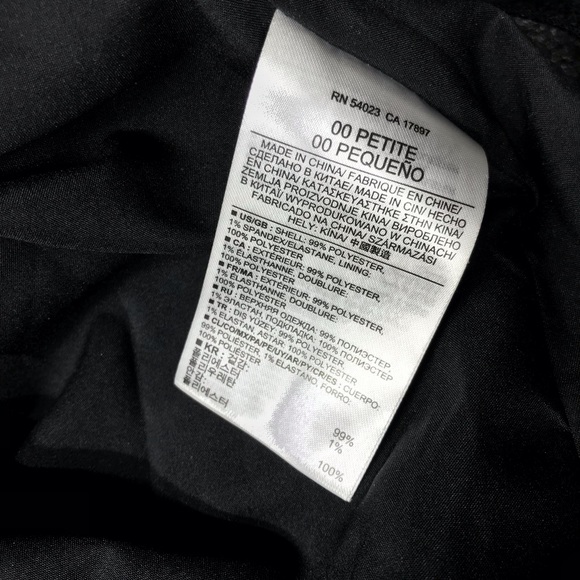 Banana Republic Black + Cream Dress Size 00P - Picture 7 of 8